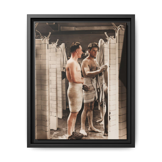hommes 010 | Framed Vintage Photo - Matte Canvas