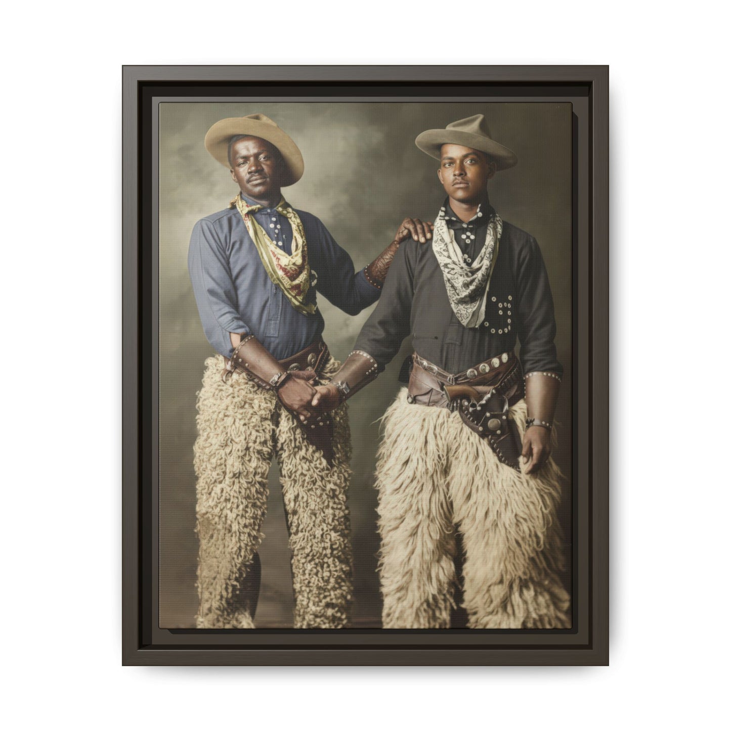 paire 028 | Framed Vintage Photo - Matte Canvas