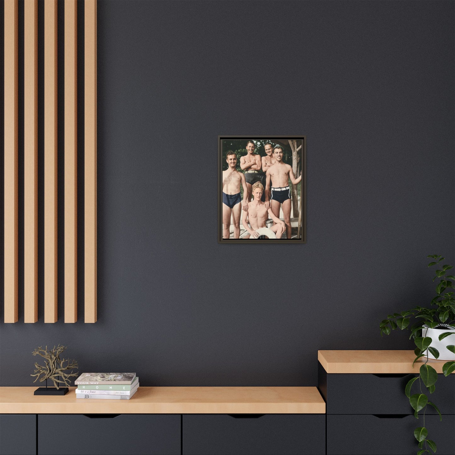 nager 041 | Framed Vintage Photo - Matte Canvas