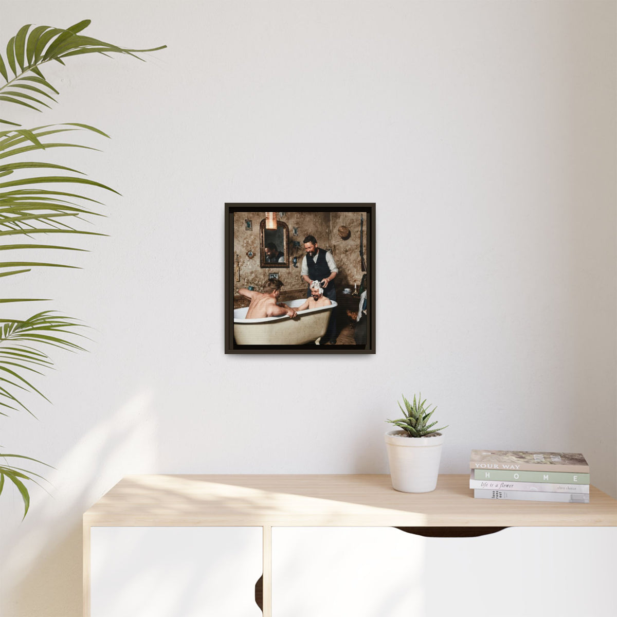 hommes 031 | Framed Vintage Photo - Matte Canvas2