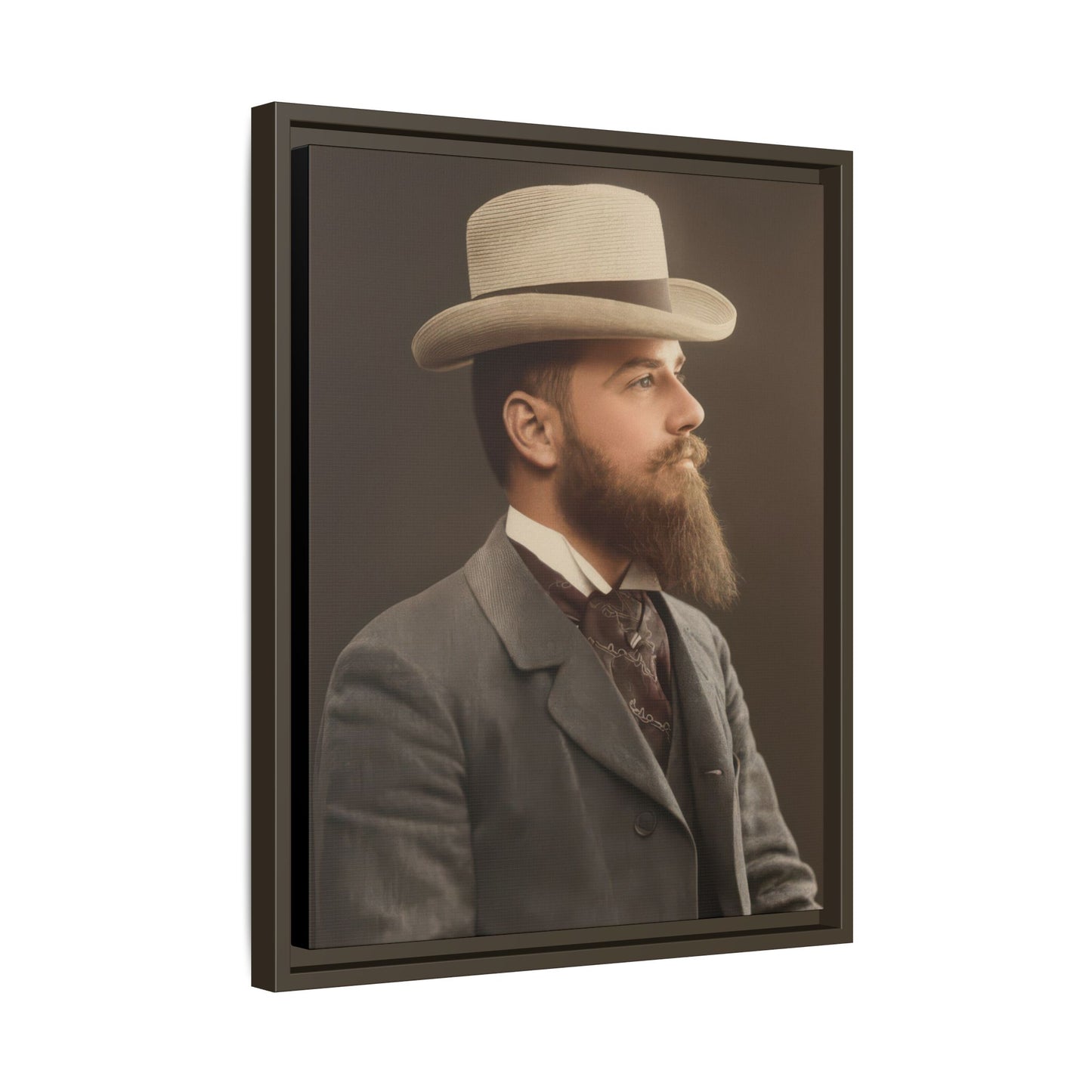celibataire 014 | Framed Vintage Photo - Matte Canvas