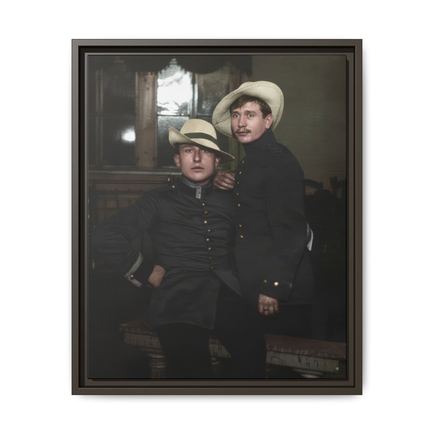 paire 056 | Framed Vintage Photo - Matte Canvas
