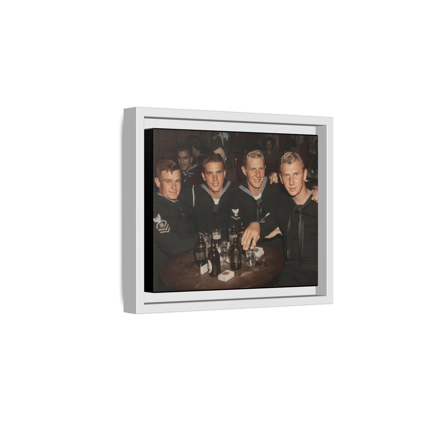 hommes 007 | Framed Vintage Photo - Matte Canvas