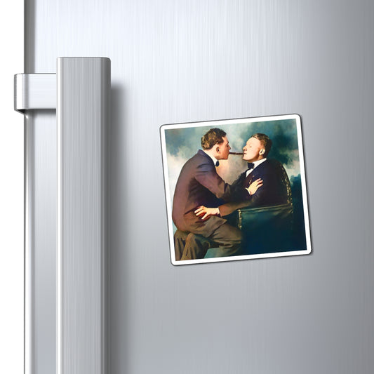 paire 024 | Magnets Gay Vintage Smoking Fetish Cigar Couple Queer LGBT Husband Dad Gift Present