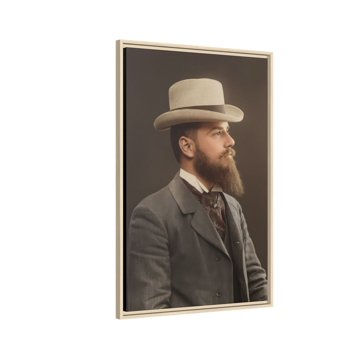 celibataire 014 | Framed Vintage Photo - Matte Canvas