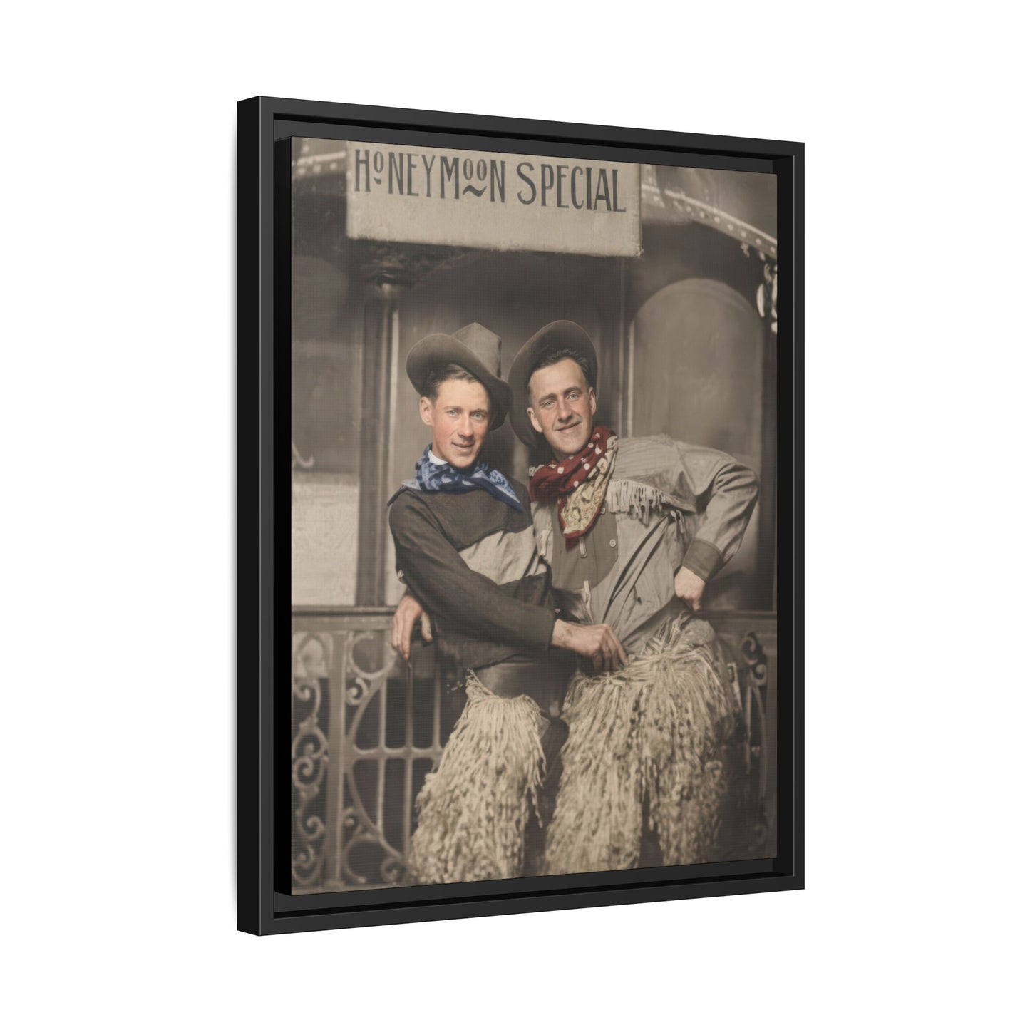 paire 124 | Framed Vintage Photo - Matte Canvas