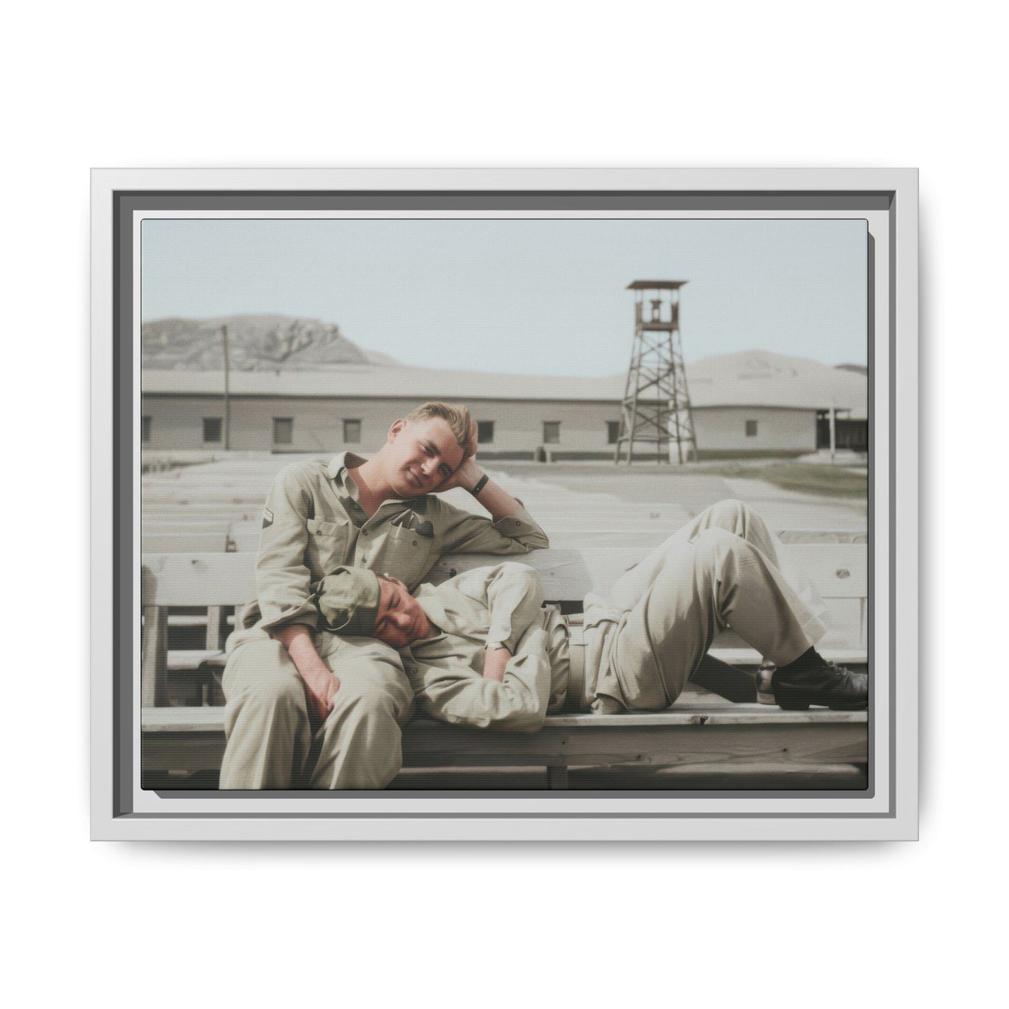 paire 096 | Framed Vintage Photo - Matte Canvas