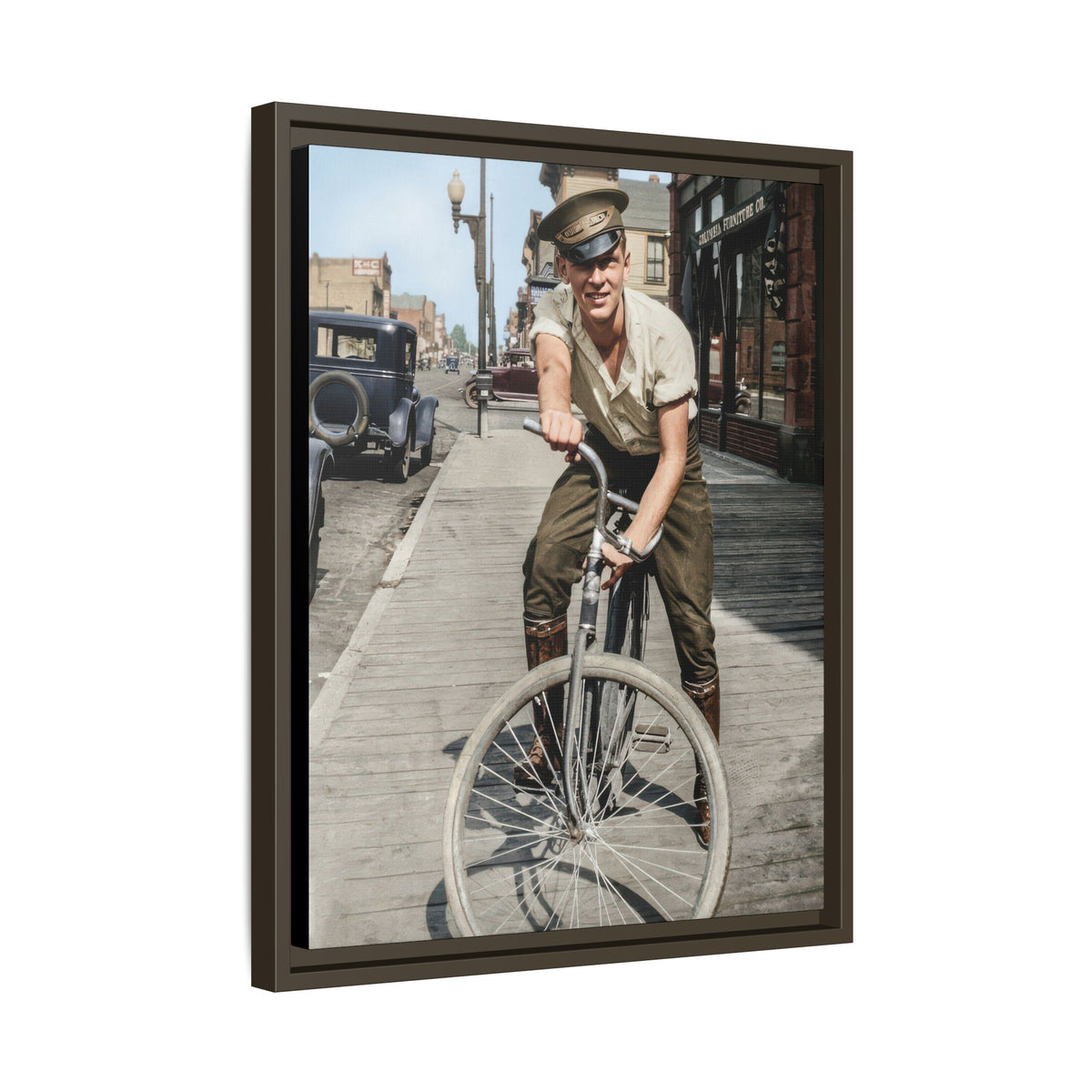 celibataire 007 | Framed Vintage Photo - Matte Canvas