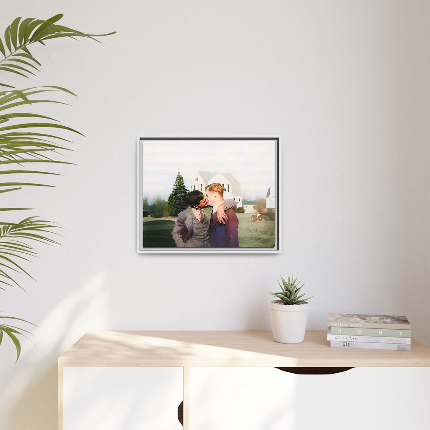 paire 005 | Framed Vintage Photo - Matte Canvas