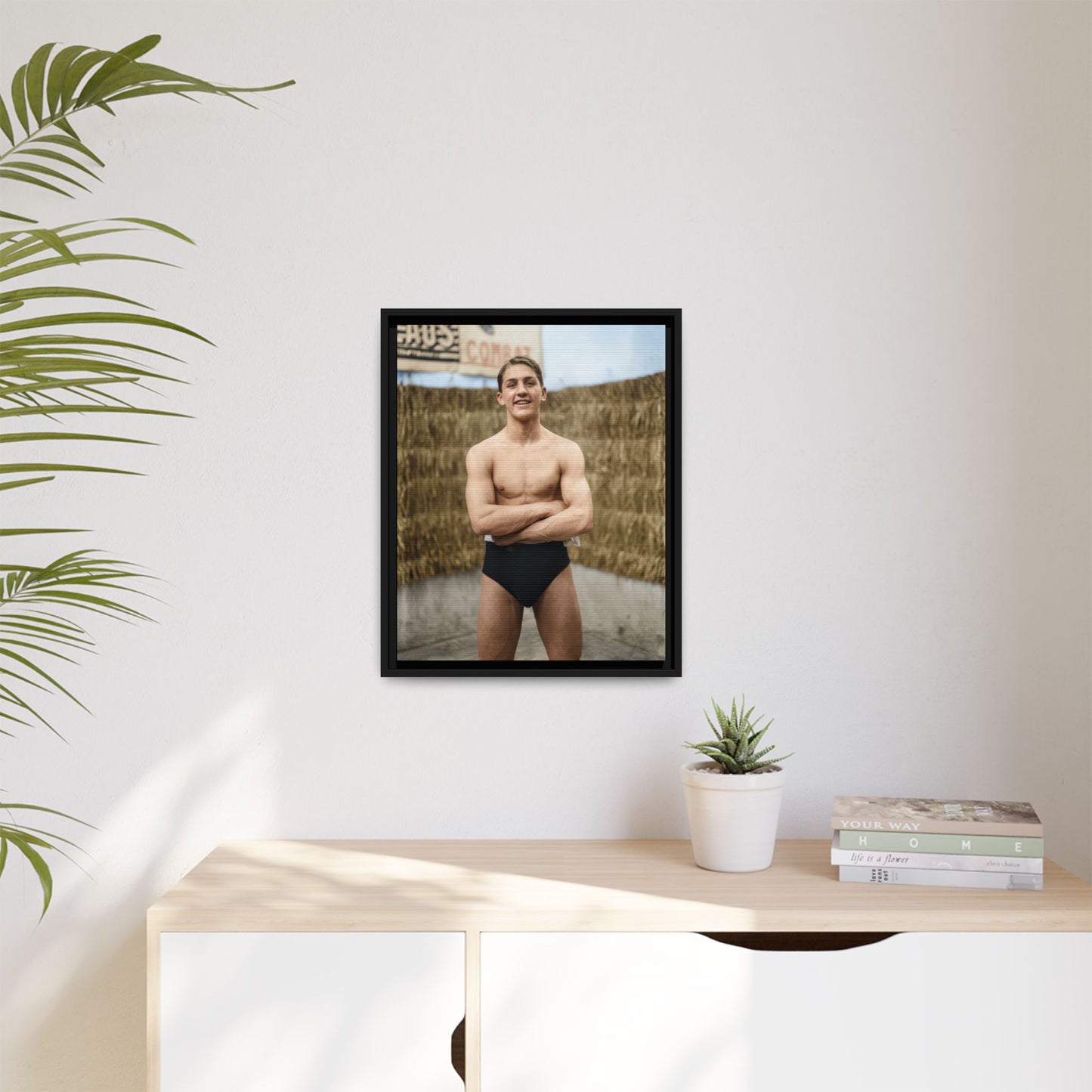 athlétisme 047 | Framed Vintage Photo - Matte Canvas