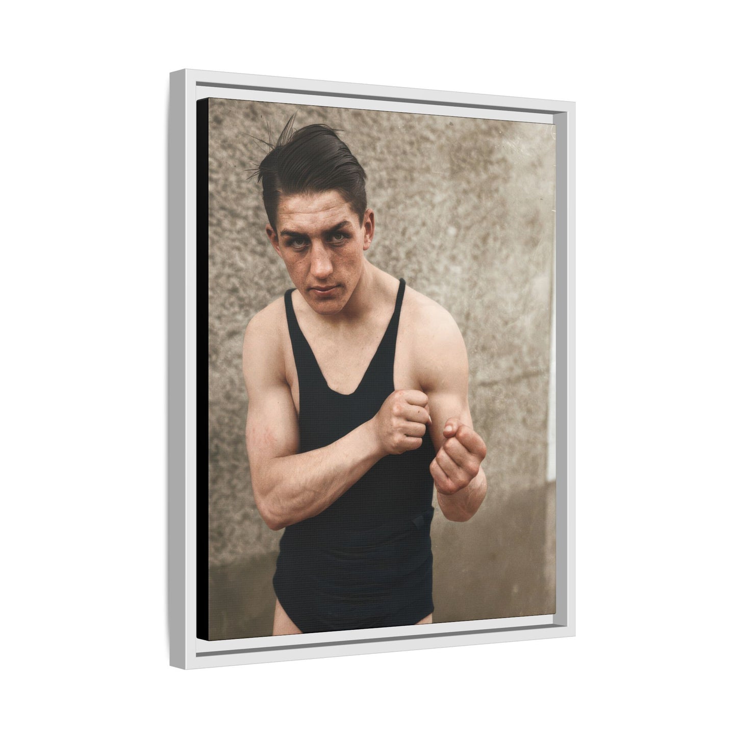 athlétisme 048 | Framed Vintage Photo - Matte Canvas