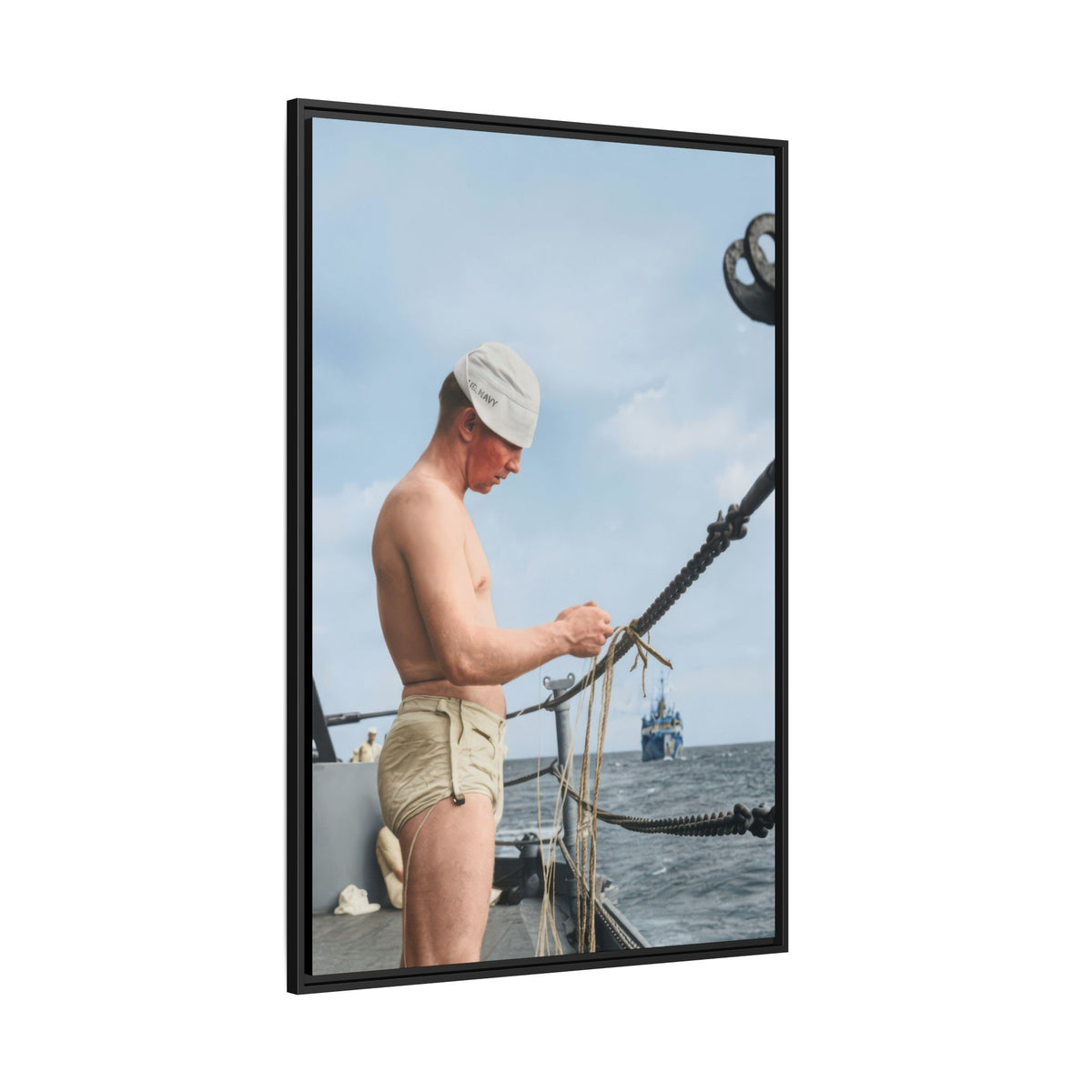 celibataire 043 | Framed Vintage Photo - Matte Canvas