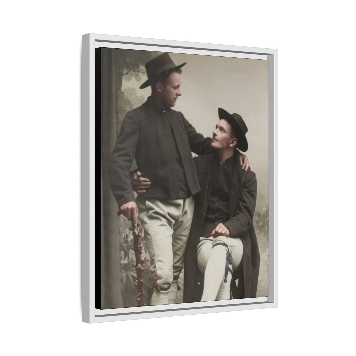 paire 092 | Framed Vintage Photo - Matte Canvas