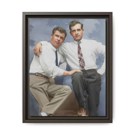 paire 069 | Framed Vintage Photo - Matte Canvas