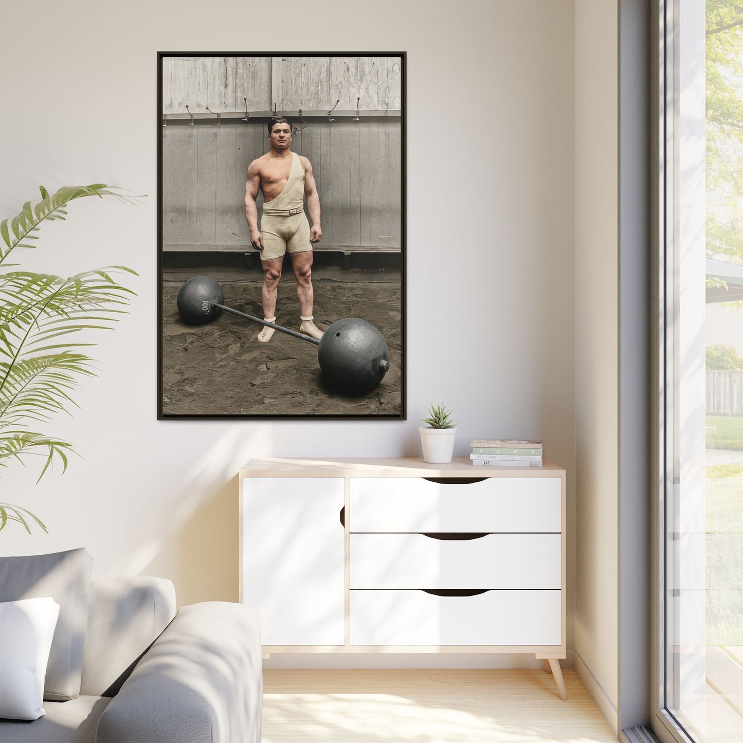 athlétisme 050 | Framed Vintage Photo - Matte Canvas