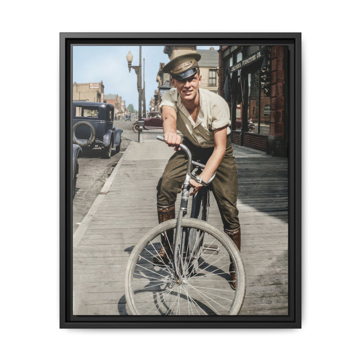 celibataire 007 | Framed Vintage Photo - Matte Canvas