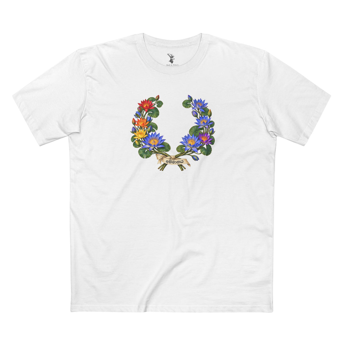 Sri Lankan Blue Water Lily Pride T-Shirt — Renewal |  Laurel Wreath Tee