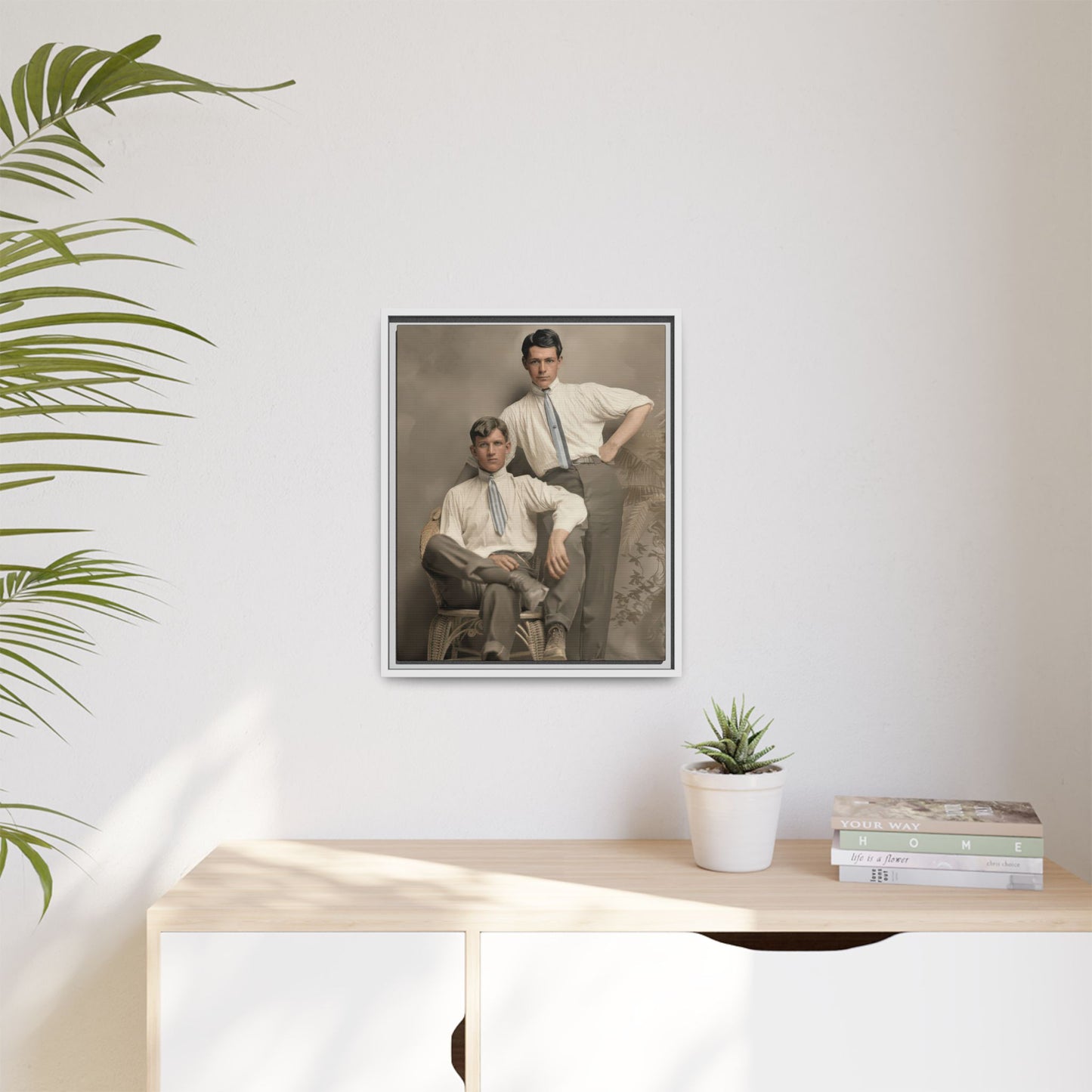 paire 101 | Framed Vintage Photo - Matte Canvas