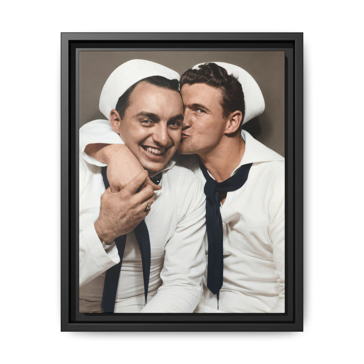 paire 155 | Framed Vintage Photo - Matte Canvas
