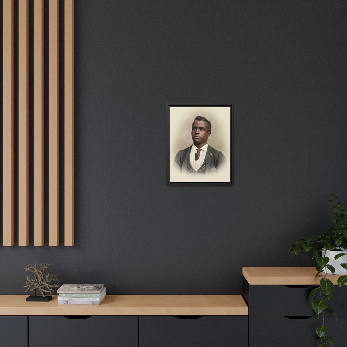 celibataire 027 | Framed Vintage Photo - Matte Canvas