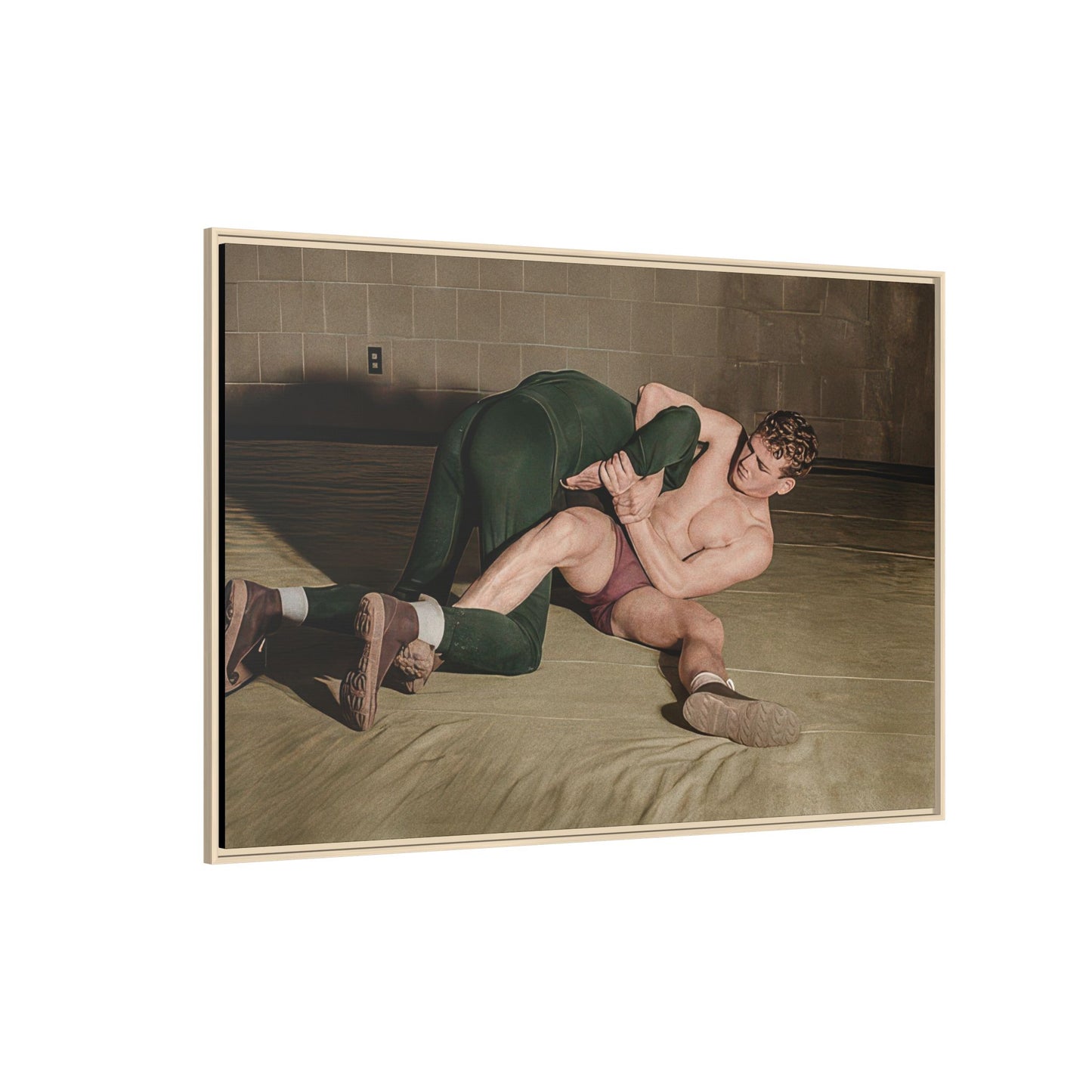 athlétisme 032 | Framed Vintage Photo - Matte Canvas