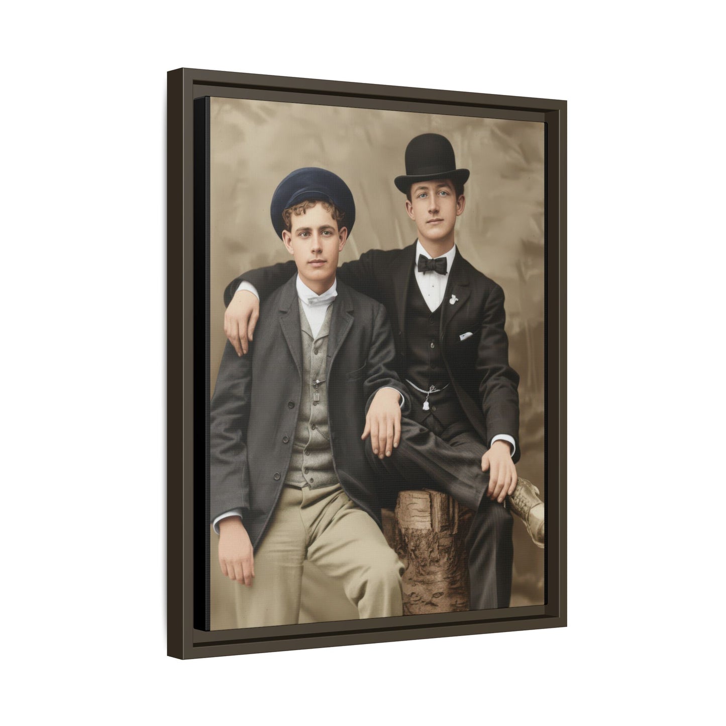 paire 002 | Framed Vintage Photo - Matte Canvas