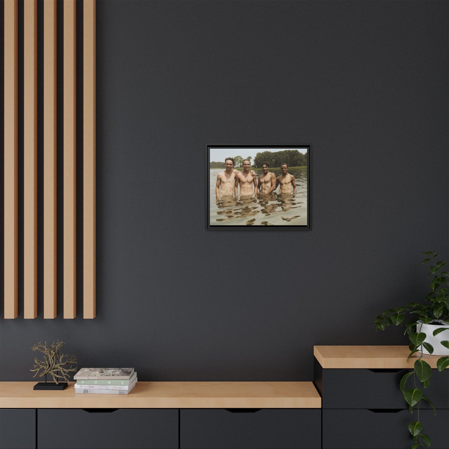 nager 001 | Framed Vintage Photo - Matte Canvas