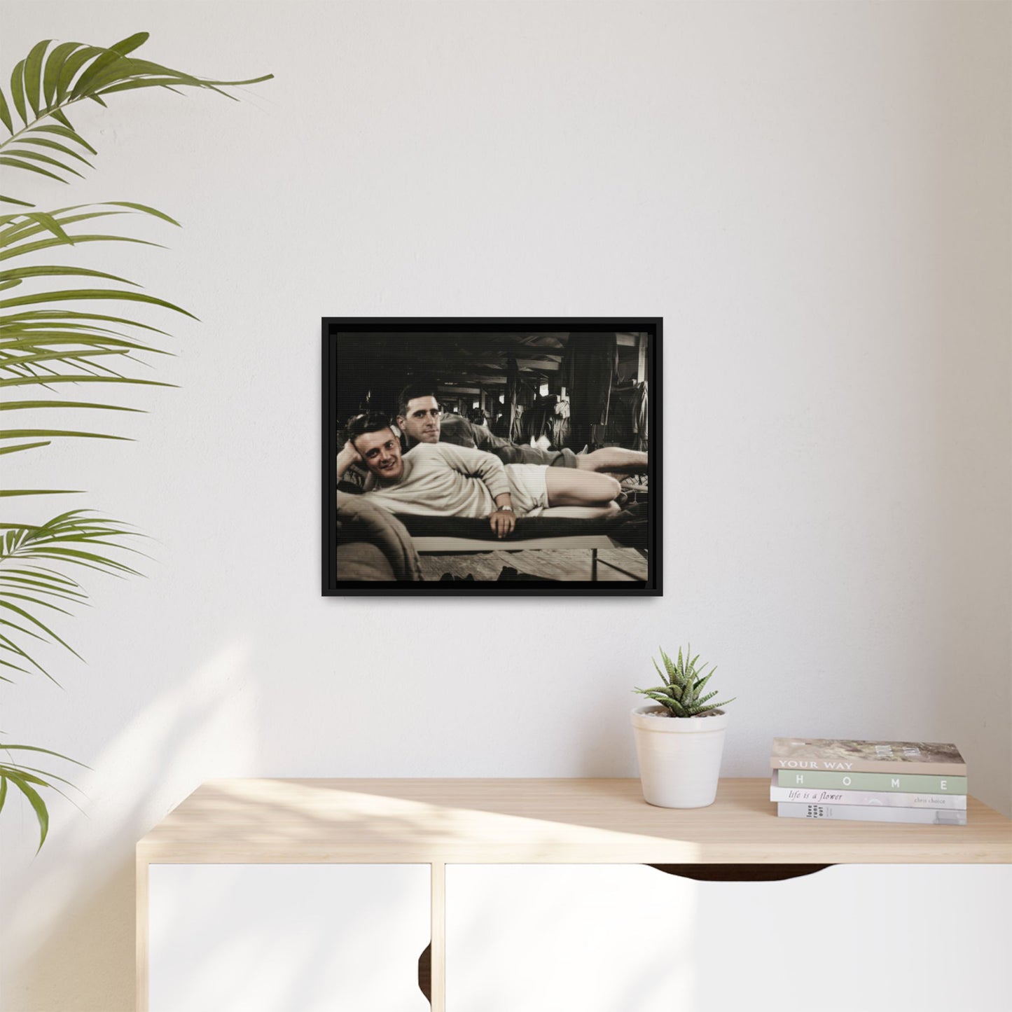 paire 060 | Framed Vintage Photo - Matte Canvas