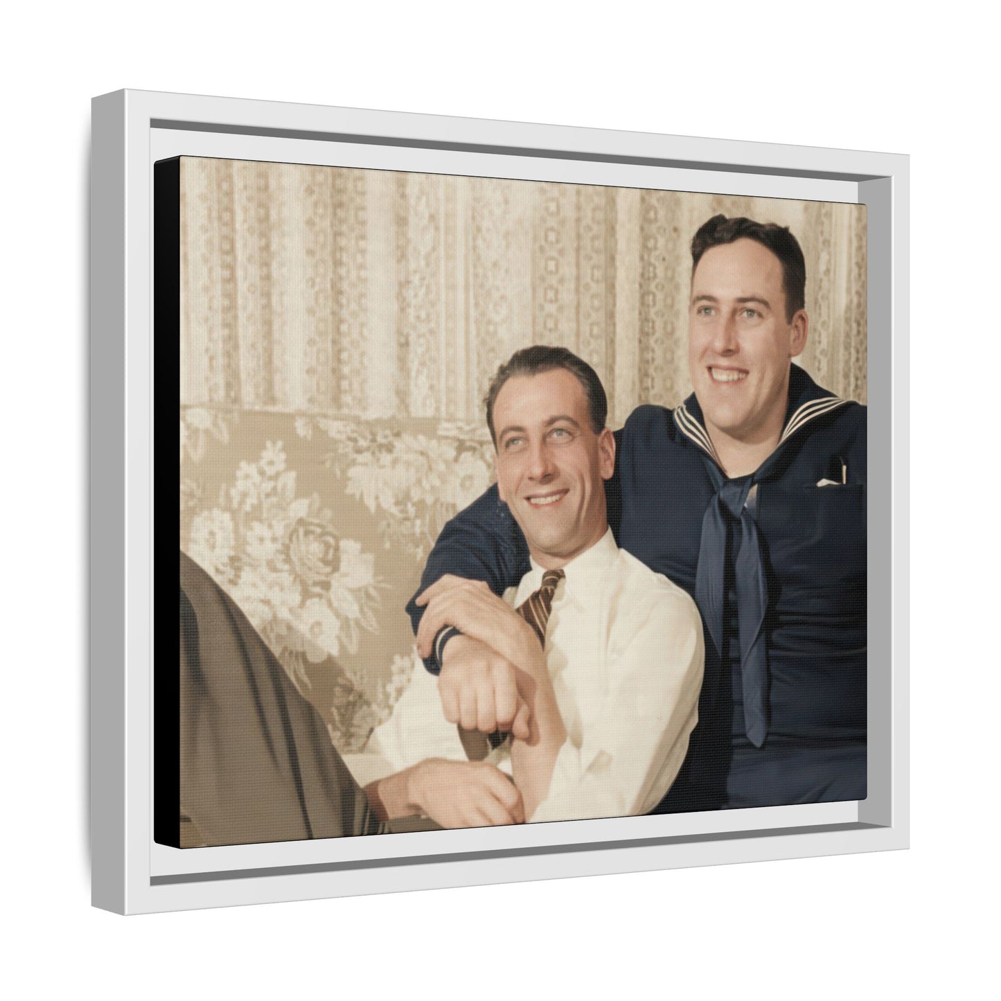 paire 108 | Framed Vintage Photo - Matte Canvas