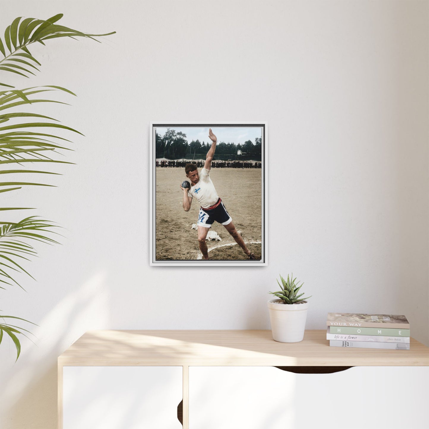 athlétisme 037 | Framed Vintage Photo - Matte Canvas