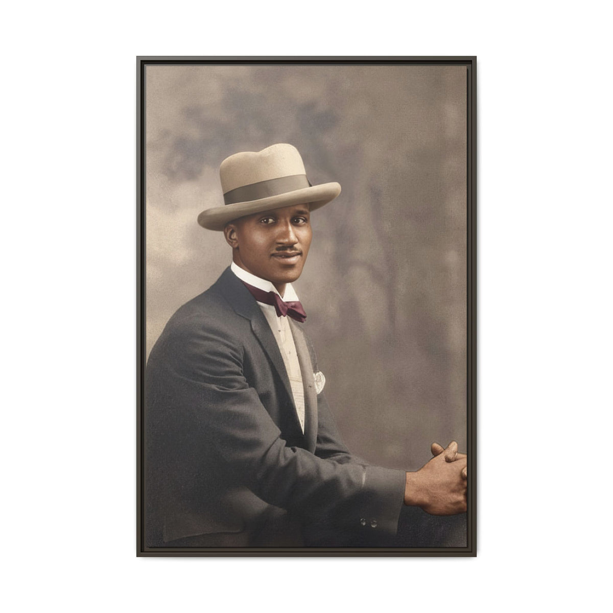 celibataire 004 | Framed Vintage Photo - Matte Canvas