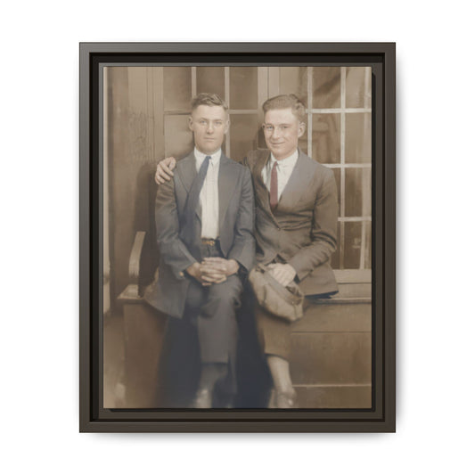 paire 105 | Framed Vintage Photo - Matte Canvas