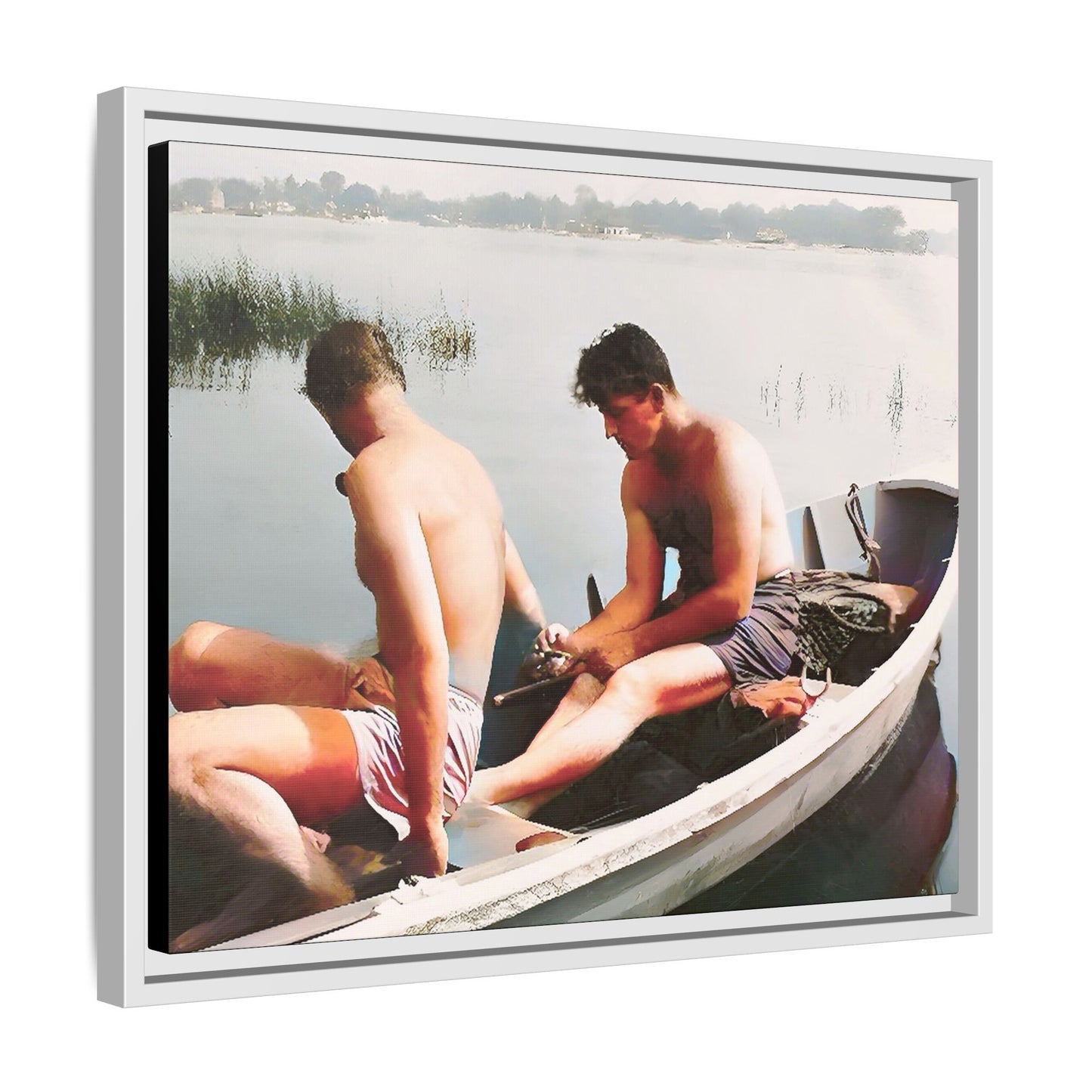 paire 035 | Framed Vintage Photo - Matte Canvas