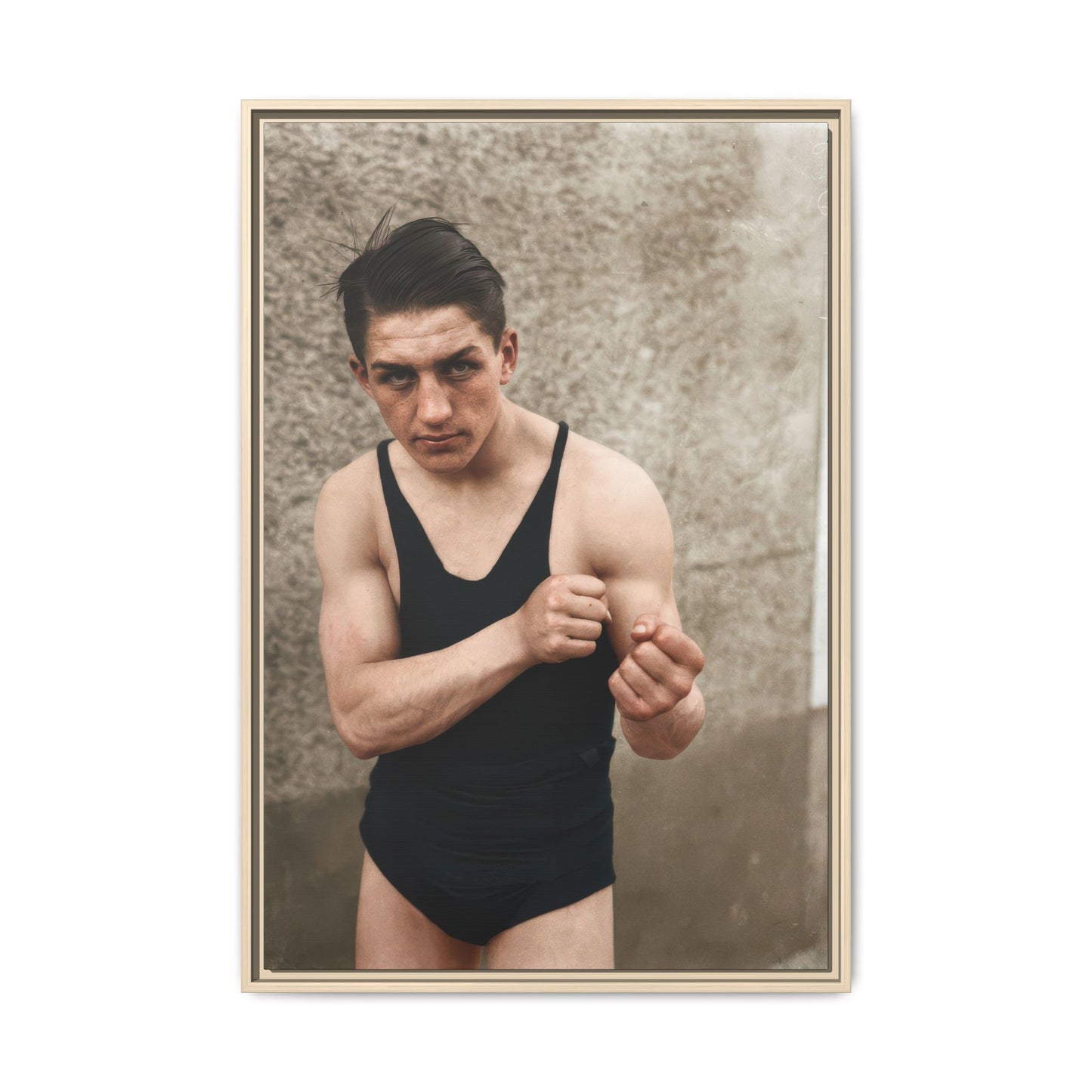 athlétisme 048 | Framed Vintage Photo - Matte Canvas