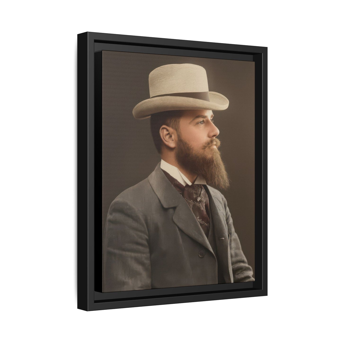 celibataire 014 | Framed Vintage Photo - Matte Canvas