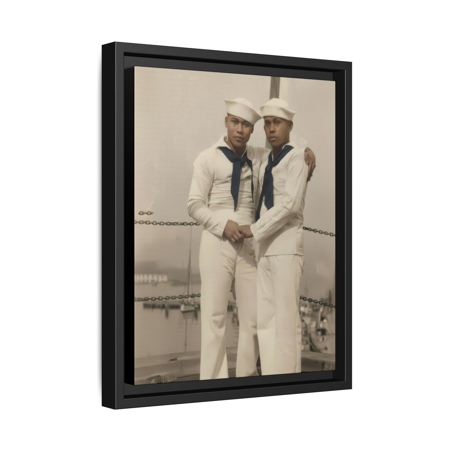paire 089 | Framed Vintage Photo - Matte Canvas