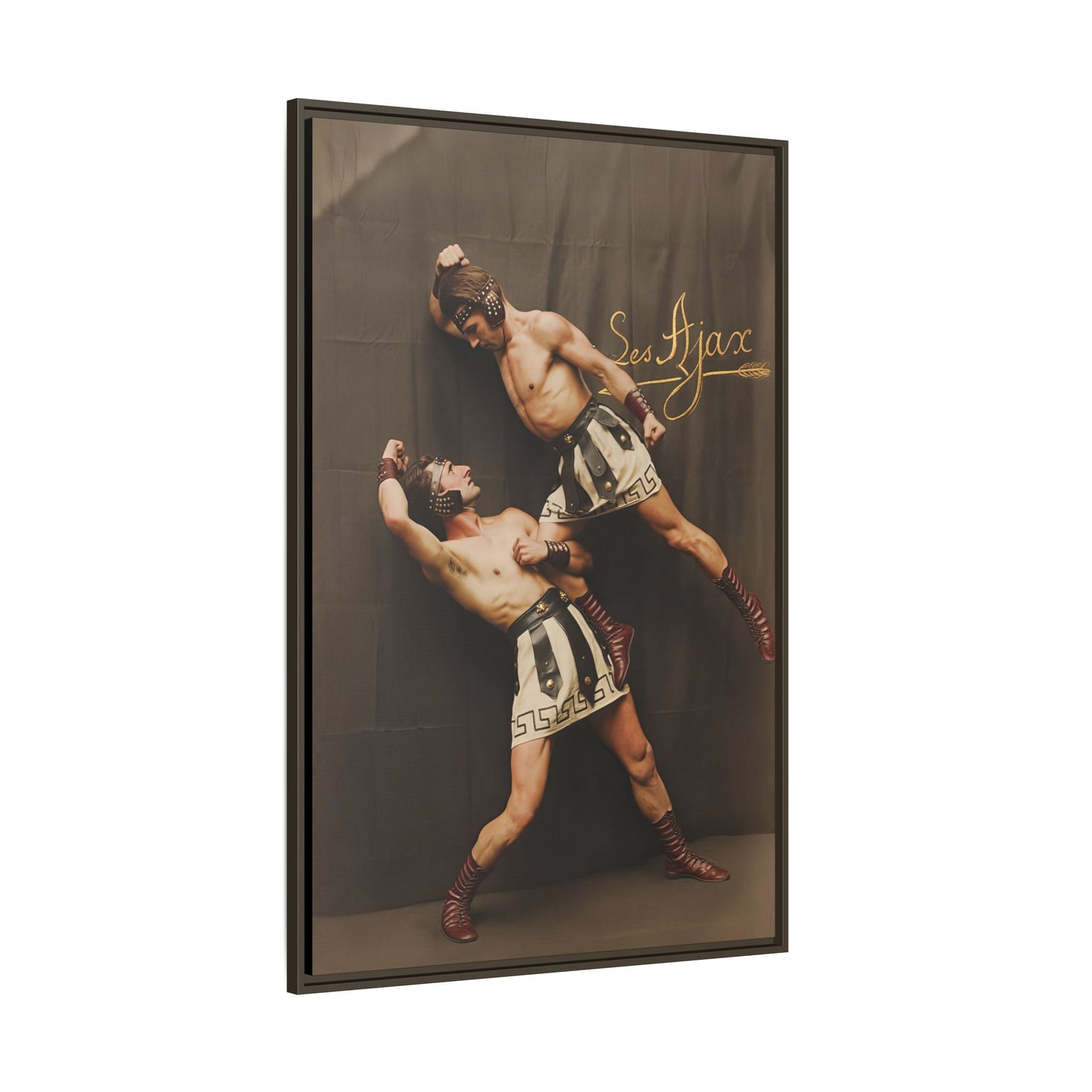 athlétisme 015 | Framed Vintage Photo - Matte Canvas