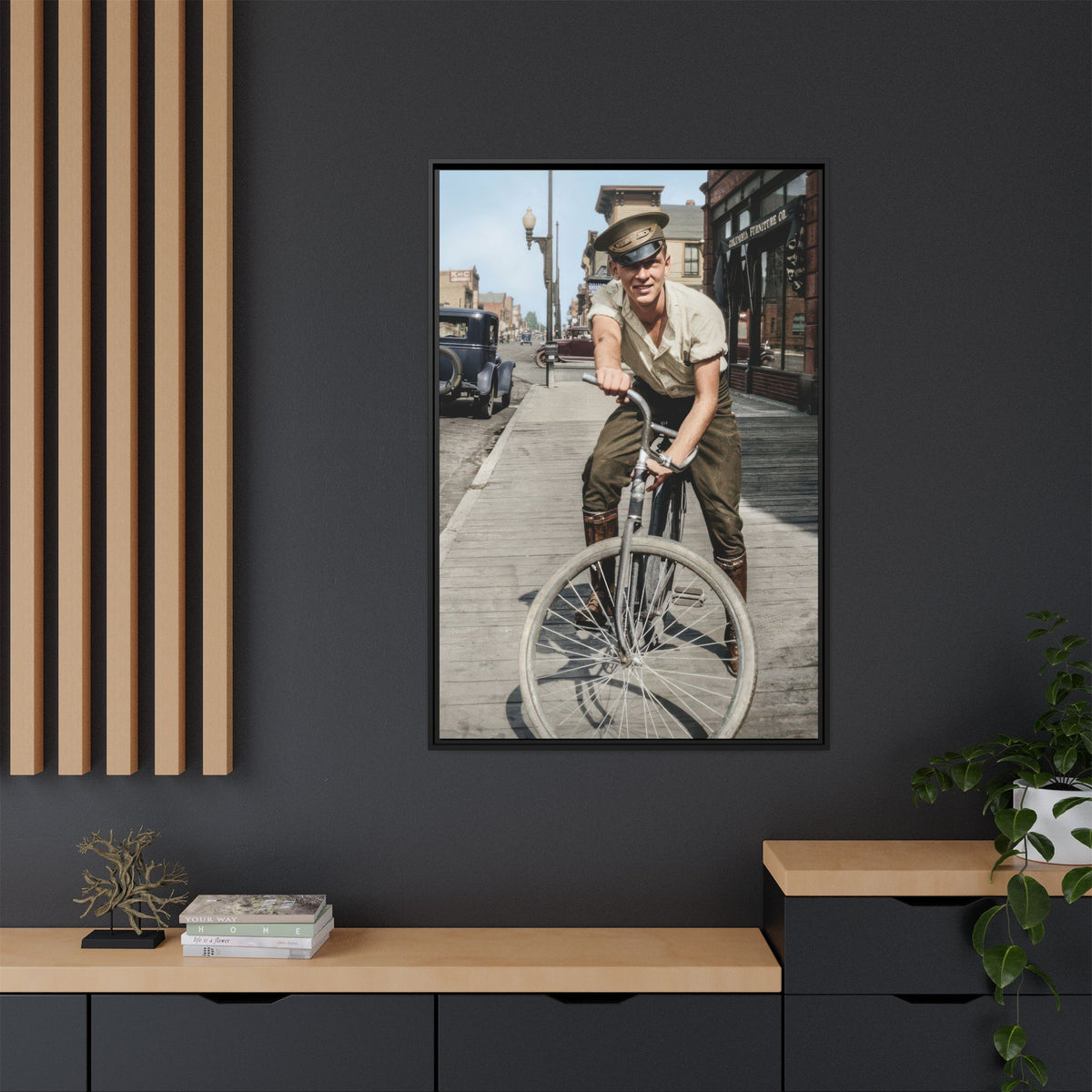 celibataire 007 | Framed Vintage Photo - Matte Canvas