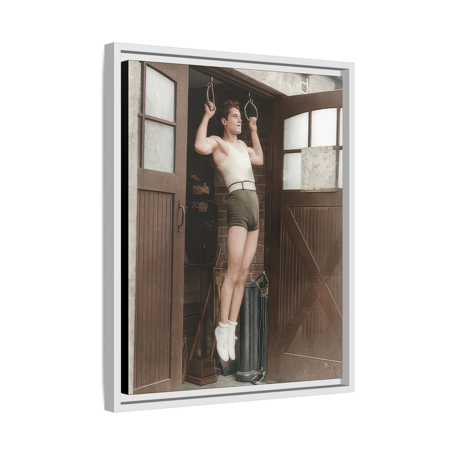 athlétisme 031 | Framed Vintage Photo - Matte Canvas