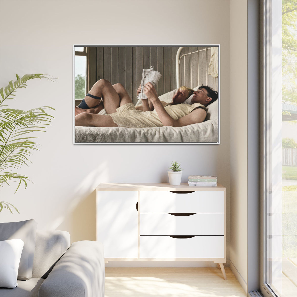 paire 160 | Framed Vintage Photo - Matte Canvas
