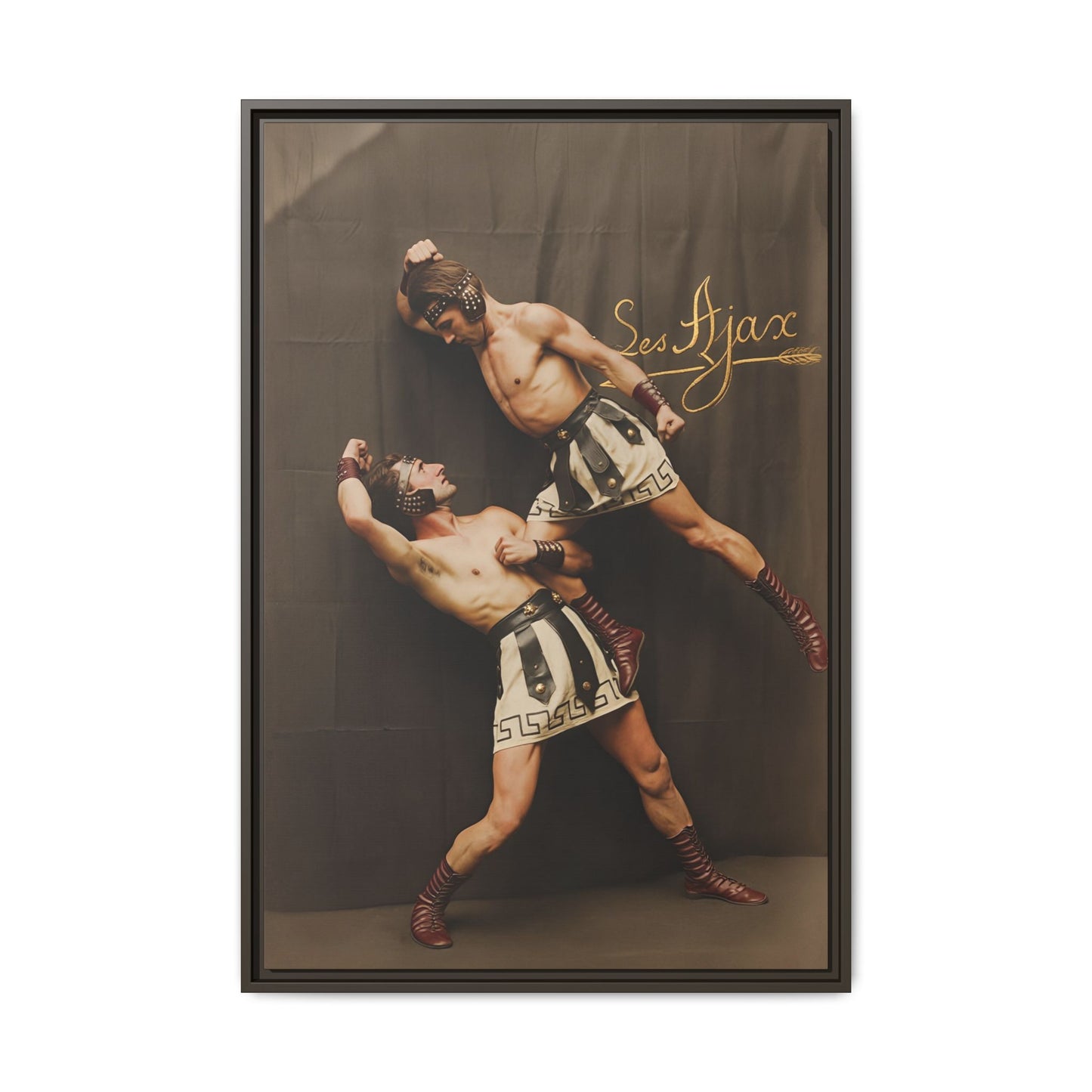 athlétisme 015 | Framed Vintage Photo - Matte Canvas