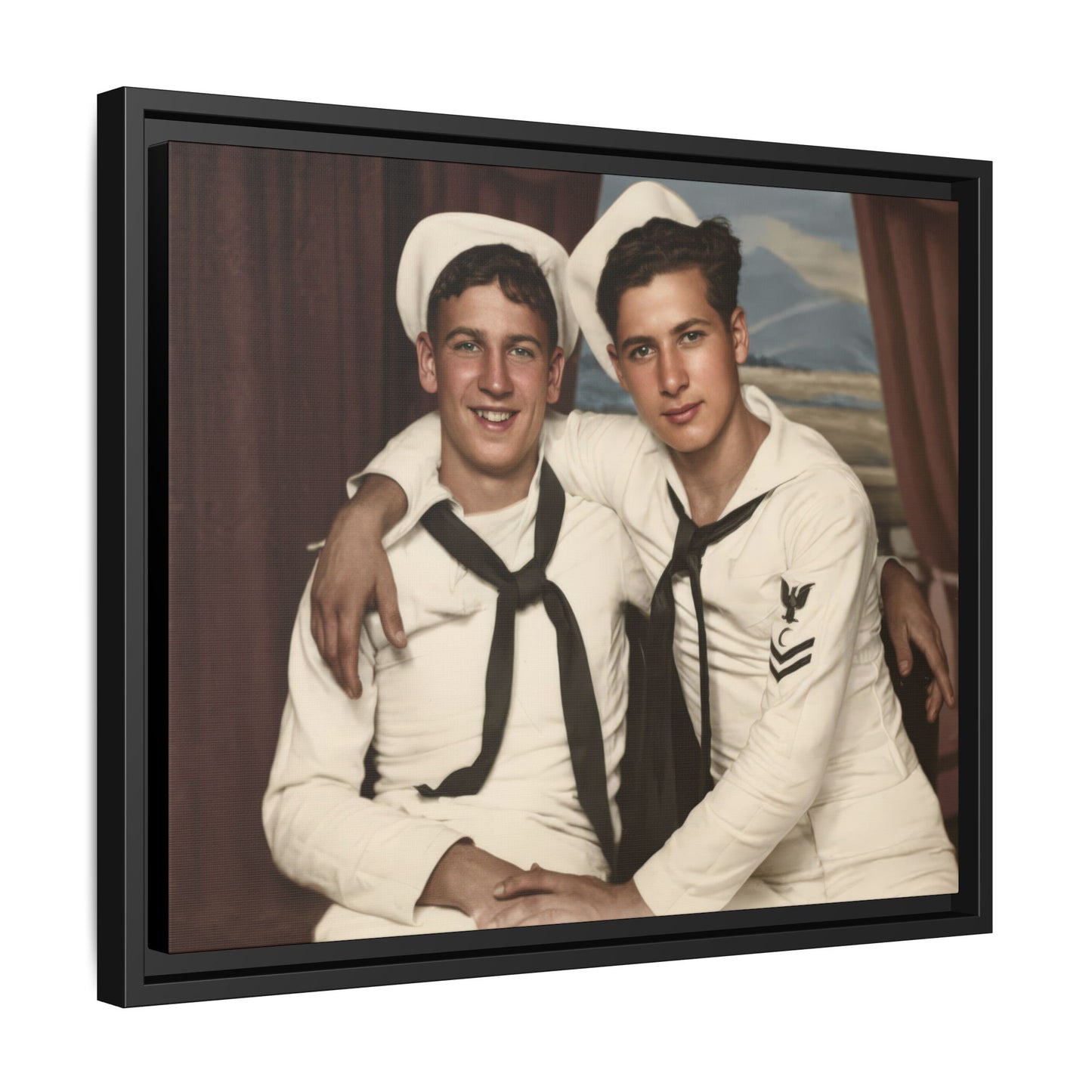 paire 050 | Framed Vintage Photo - Matte Canvas