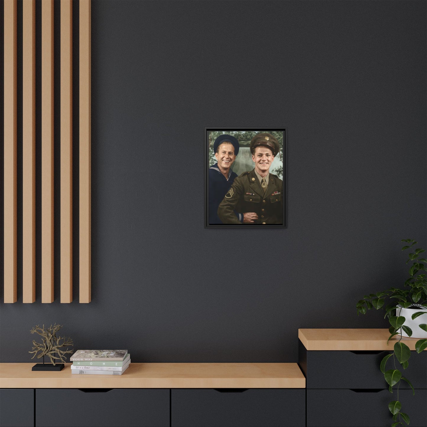 paire 147 | Framed Vintage Photo - Matte Canvas