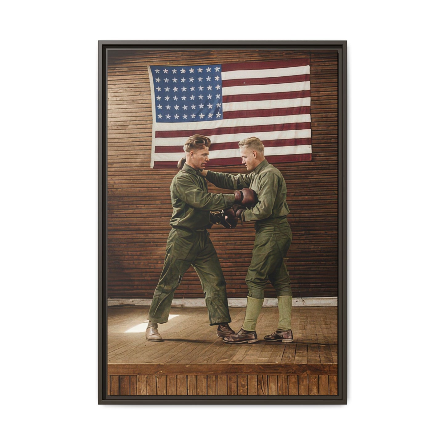 athlétisme 034 | Framed Vintage Photo - Matte Canvas