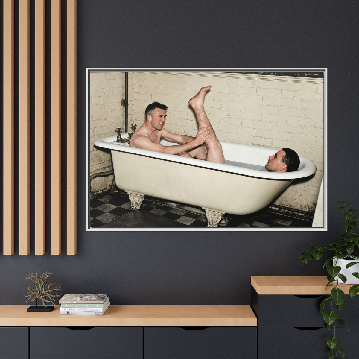 paire 162 | Framed Vintage Photo - Matte Canvas