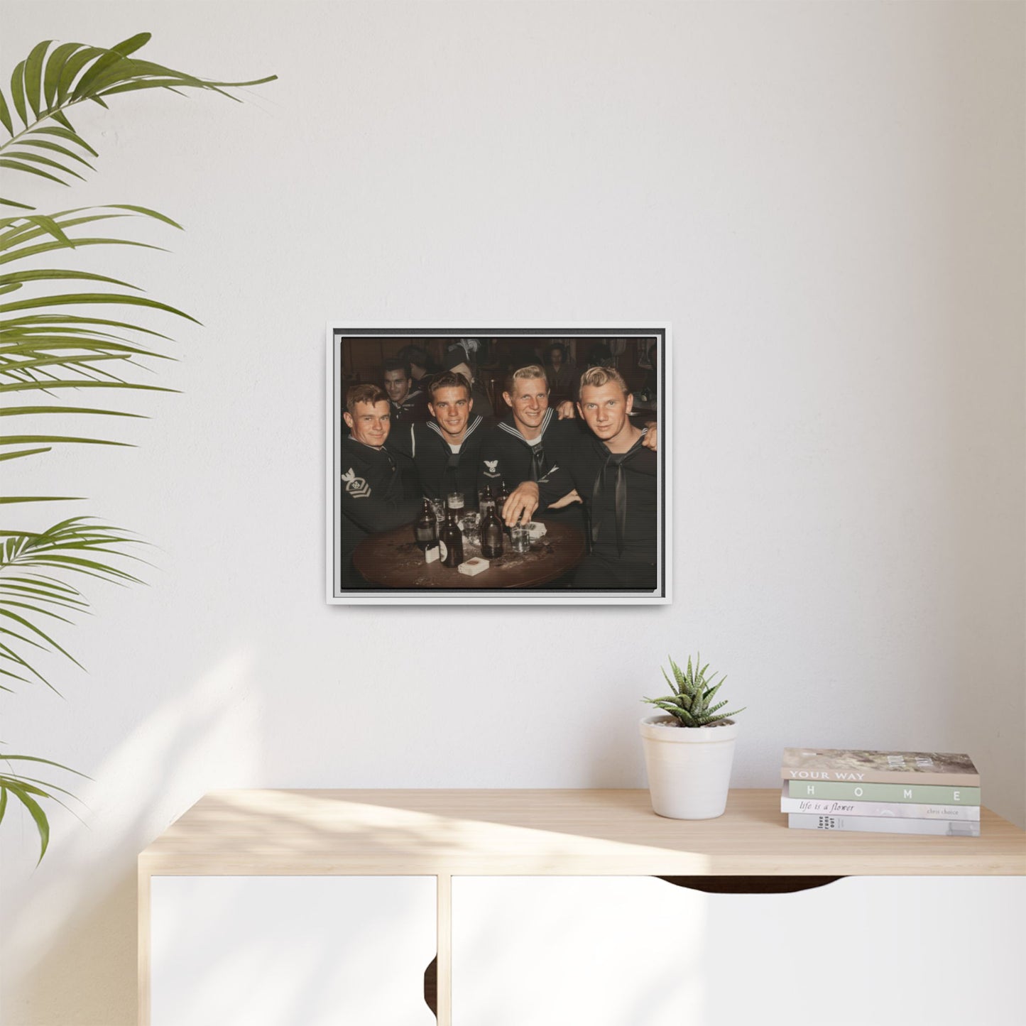 hommes 007 | Framed Vintage Photo - Matte Canvas