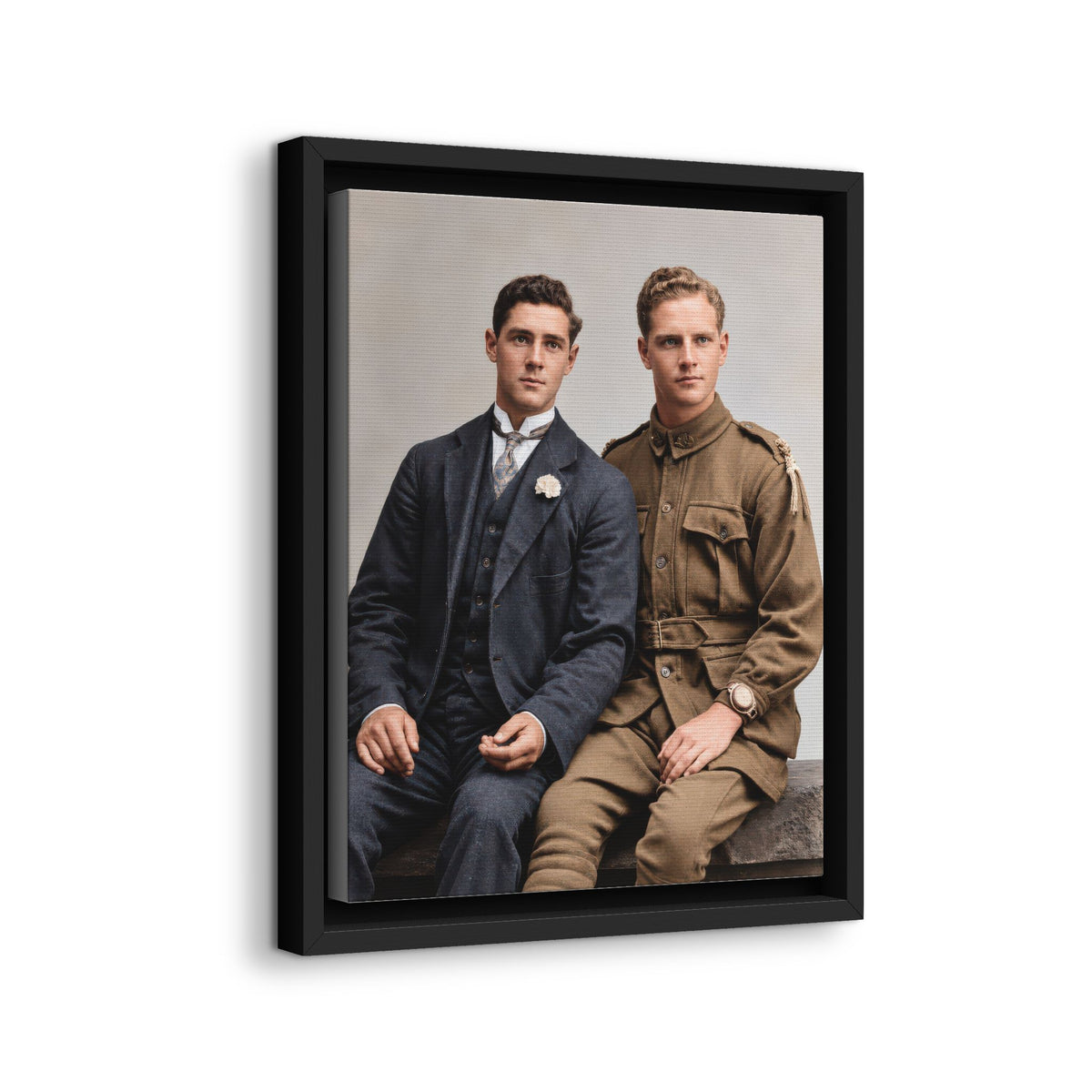 paire 169 | Framed Vintage Photo - Matte Canvas