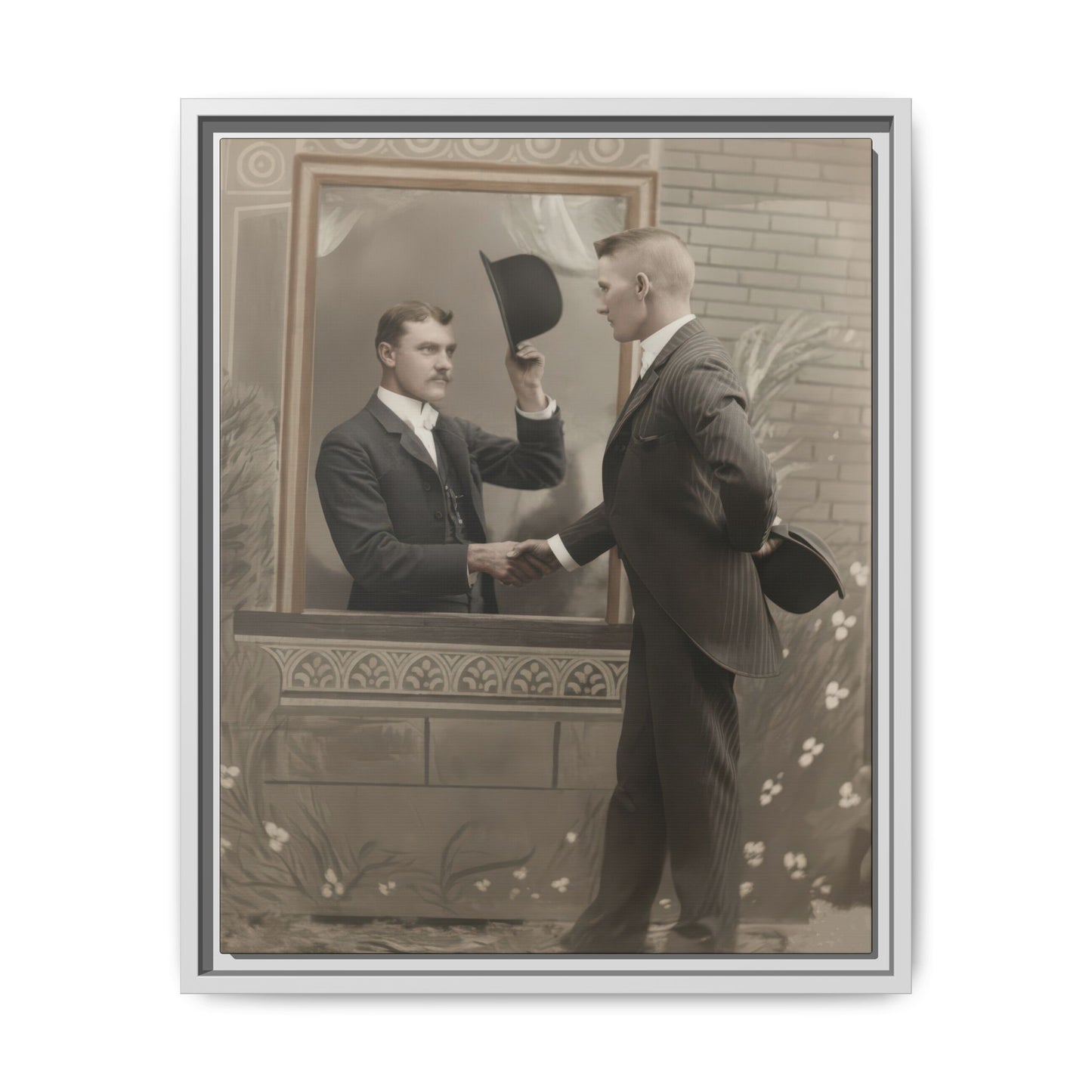 paire 079 | Framed Vintage Photo - Matte Canvas