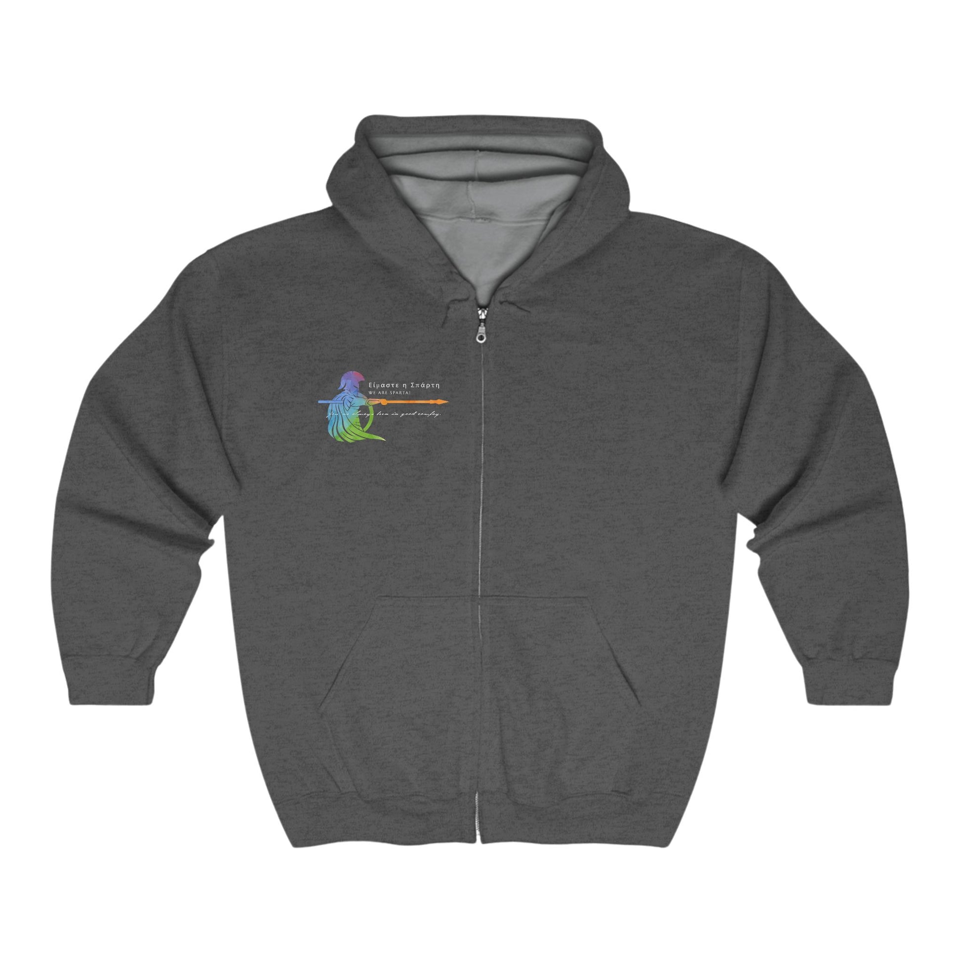 We are Sparta! | Pride Hoodie Full Zip Walt & Pete Gay LGBTQ Queer History Spartan Sparta Gift