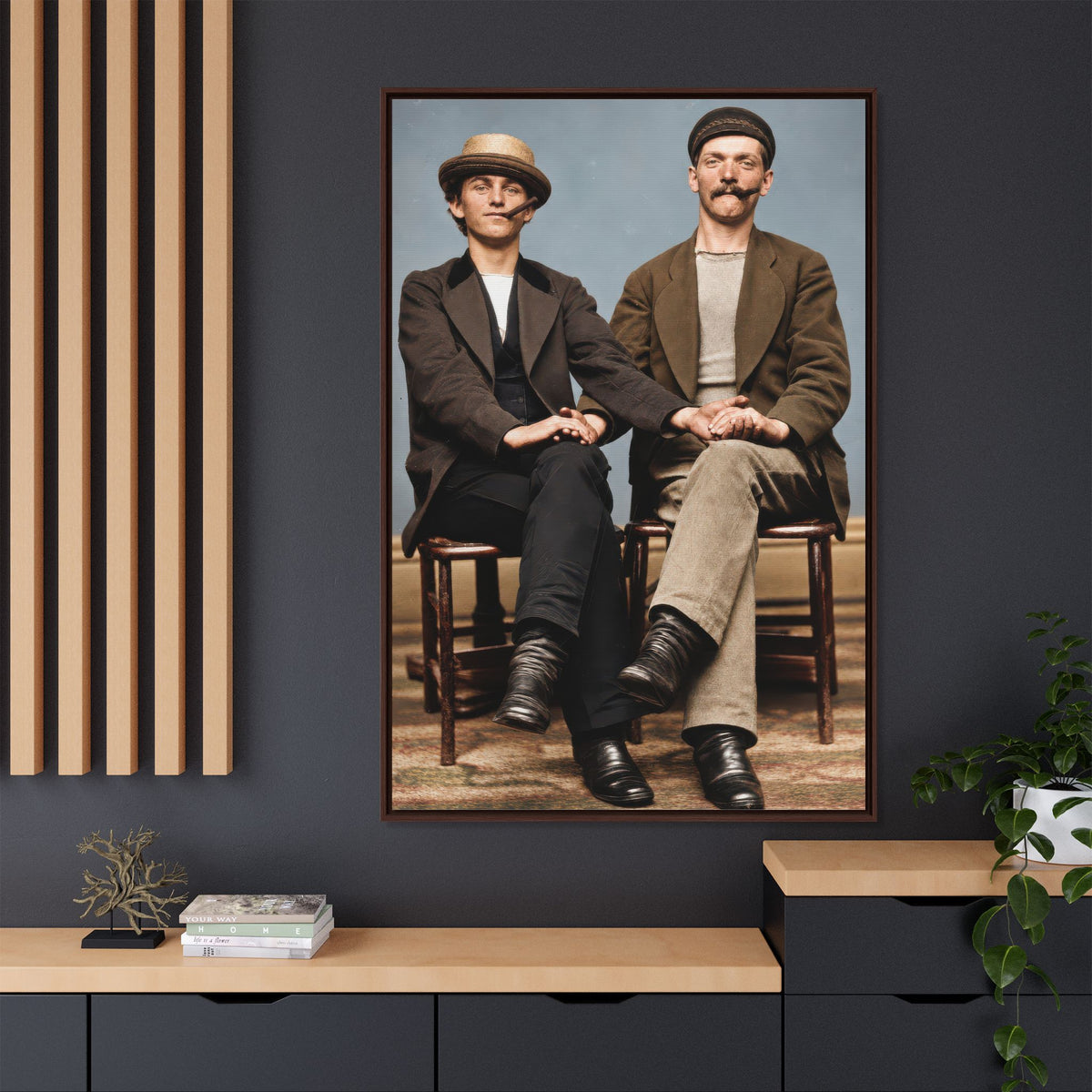 paire 170 | Framed Vintage Photo - Matte Canvas